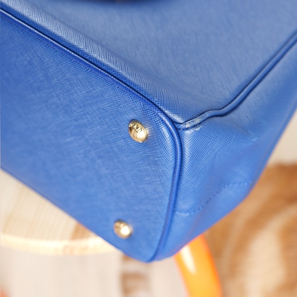 🔵 Large PRADA Galleria Saffiano Bluette - Picture 11 of 12